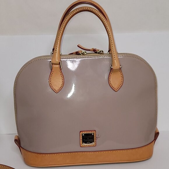 Dooney & Bourke Yellow Patent Leather Satchel - Picture 5 of 11